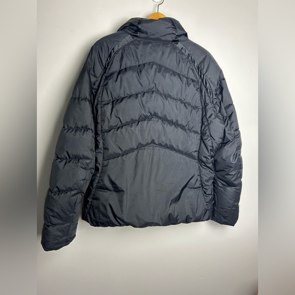 VTG Y2K Nike Puffer Duck Down Jacket Size XL Center Whoosh Black Womens Comfy - Picture 2 of 16